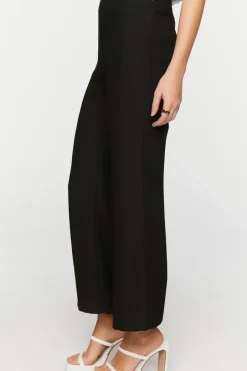 Crepe Flare-Leg Pants