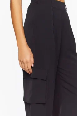 Crepe Wide-Leg Pants