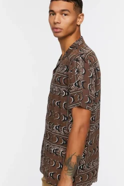 Crescent Moon Print Shirt