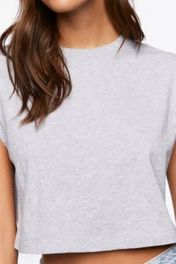 Crew Neck Cap-Sleeve Tee
