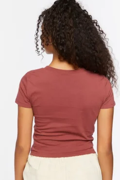 Crew Neck Cropped Tee