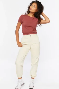 Crew Neck Cropped Tee