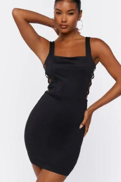 Crisscross Bodycon Mini Dress