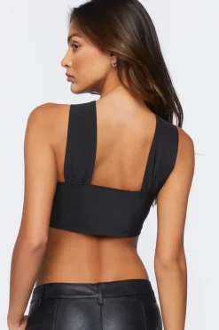 Crisscross Bustier Crop Top