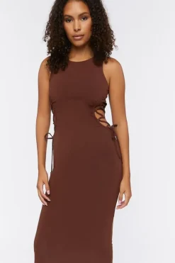 Crisscross Cutout Midi Dress