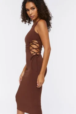 Crisscross Cutout Midi Dress