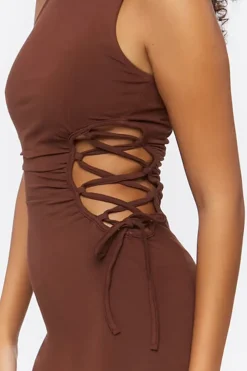 Crisscross Cutout Midi Dress