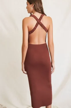 Crisscross Midi Dress