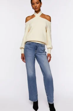 Crisscross Off-The-Shoulder Sweater