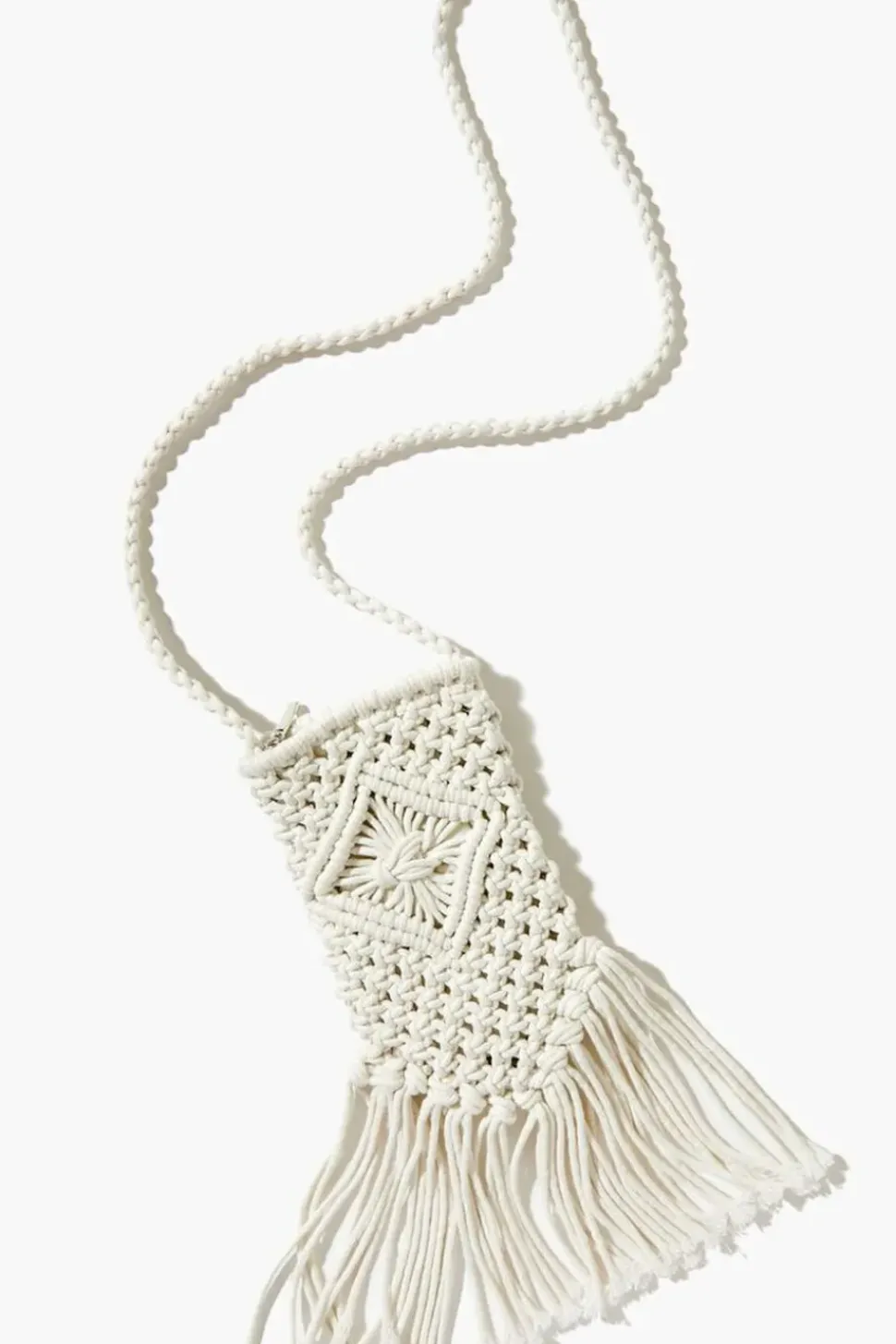 Crochet Fringe Crossbody Bag