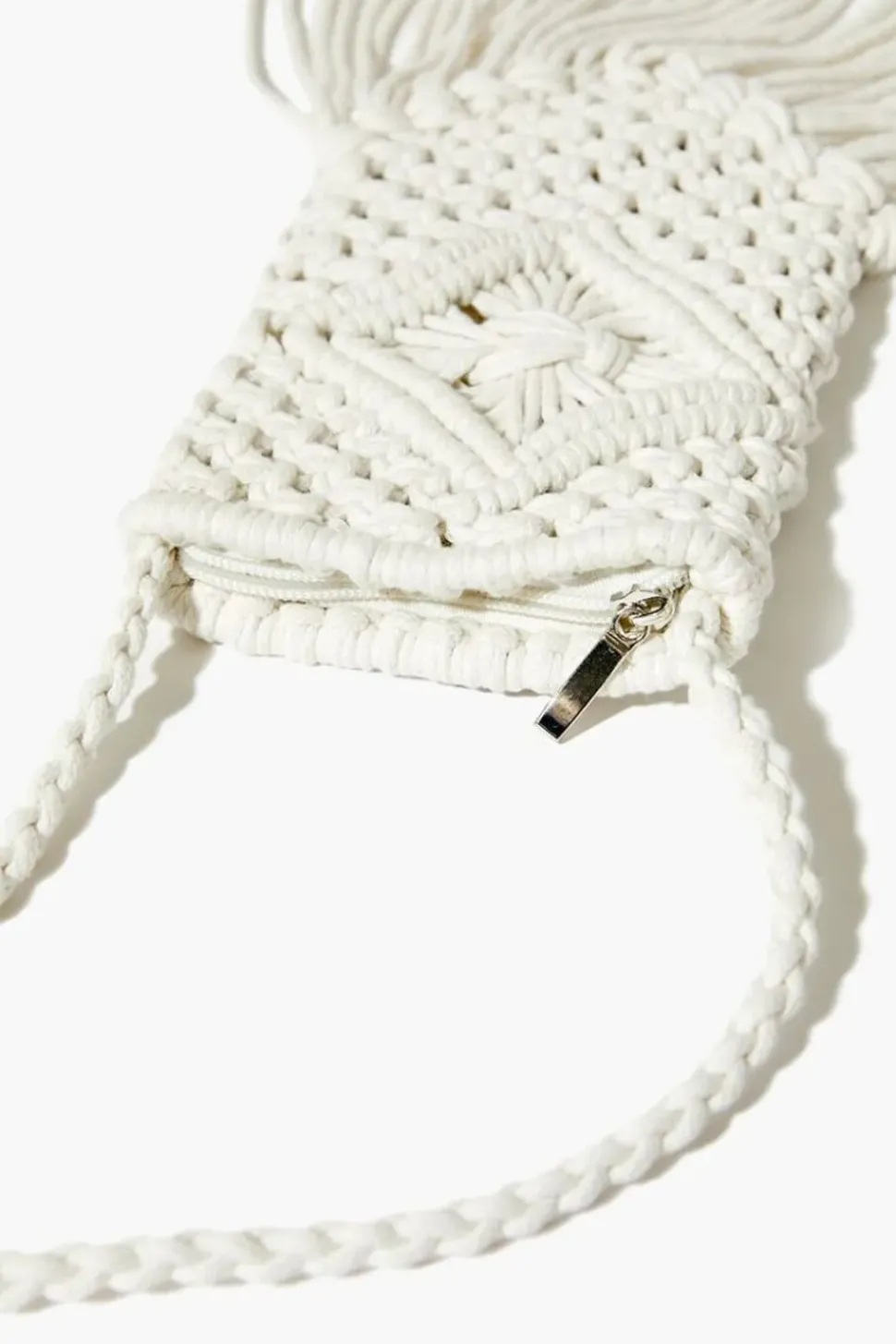 Crochet Fringe Crossbody Bag
