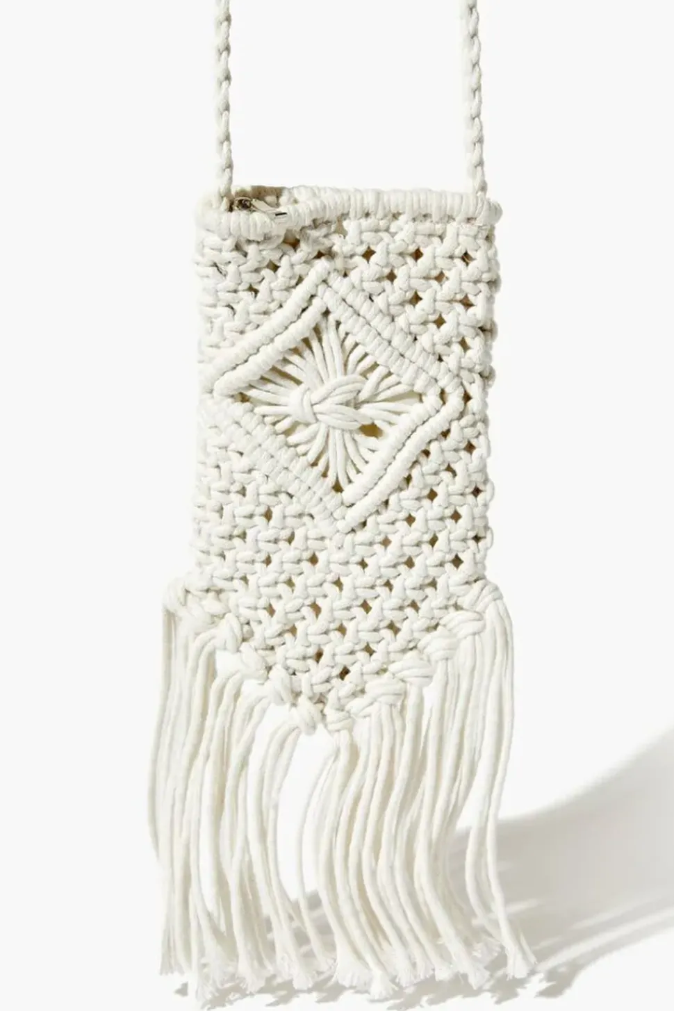 Crochet Fringe Crossbody Bag