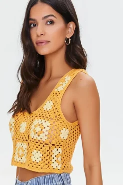 Crochet Granny Square Crop Top