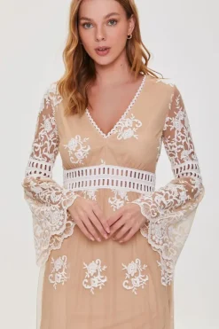 Crochet Lace Maxi Dress