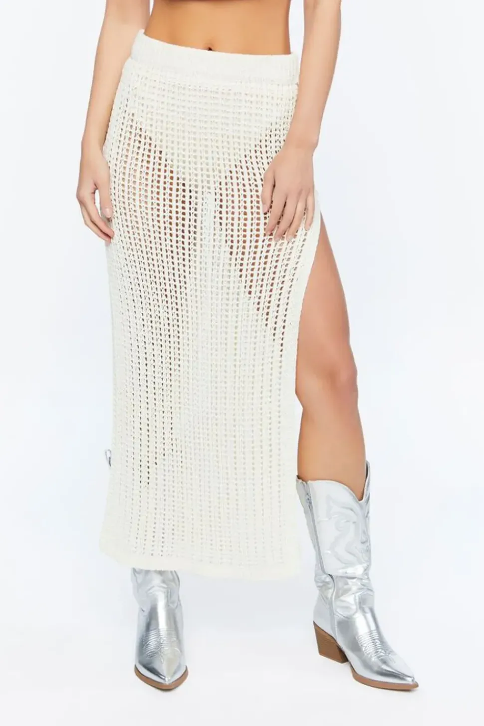 Crochet M-Slit Maxi Skirt