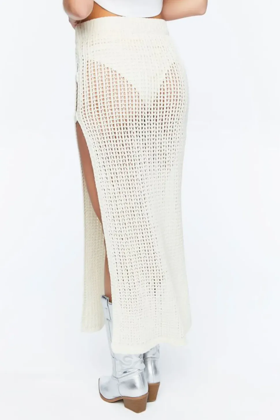 Crochet M-Slit Maxi Skirt