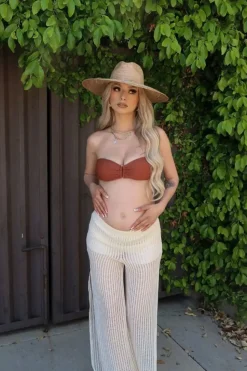Crochet Slit Pants