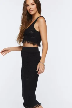 Crochet Tank Top & Skirt Set
