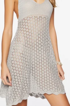 Crochet Y-Back Mini Dress