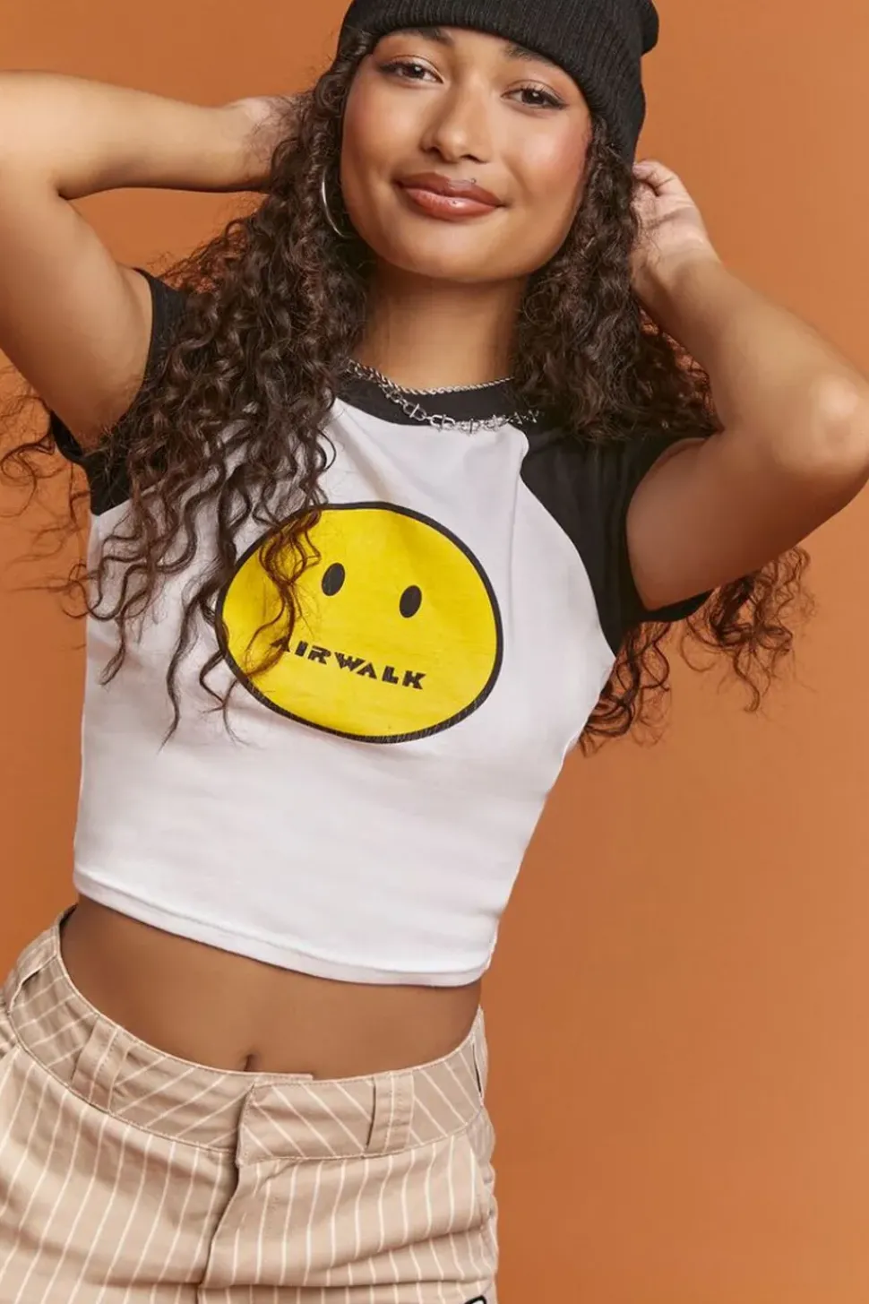 Cropped Airwalk Raglan Tee