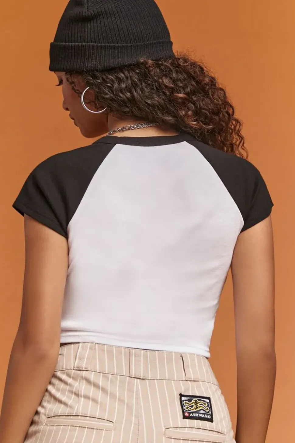 Cropped Airwalk Raglan Tee