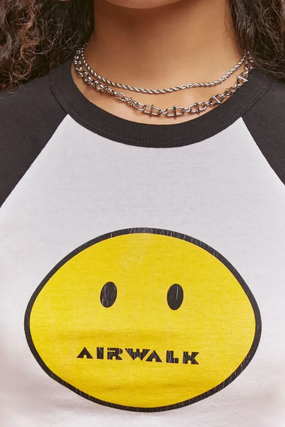 Cropped Airwalk Raglan Tee