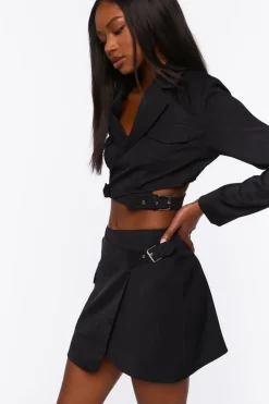 Cropped Blazer & Mini Skirt Set