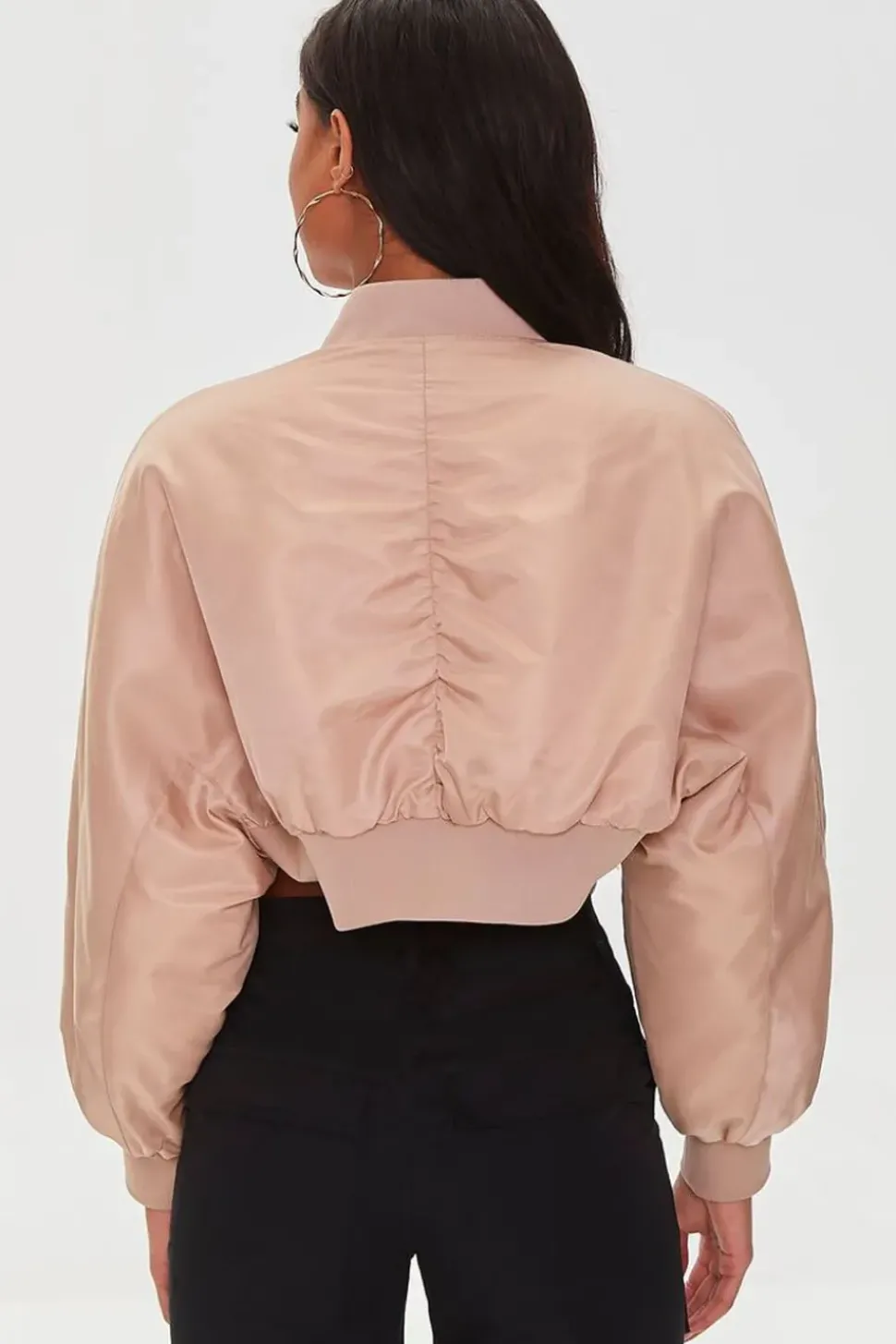 Cropped Bomber Jacket