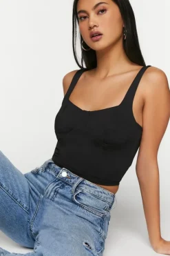 Cropped Bustier Top