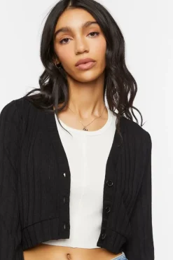 Cropped Cardigan Sweater