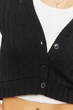 Cropped Cardigan Sweater