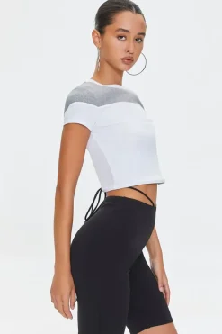Cropped Colorblock Tee