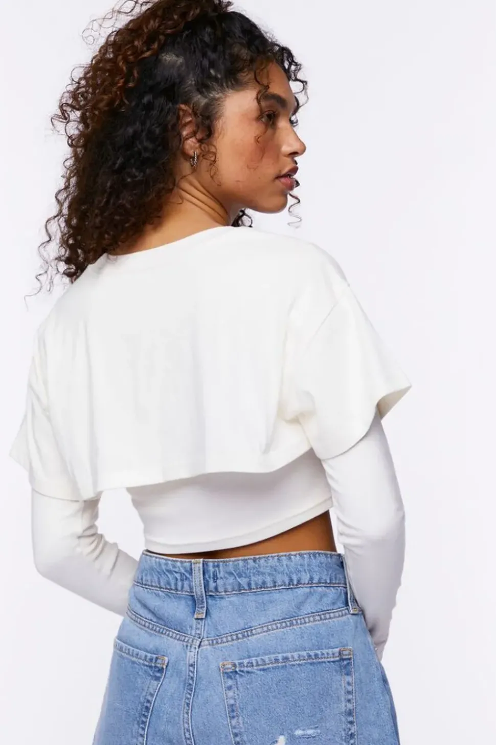 Cropped Combo Tee