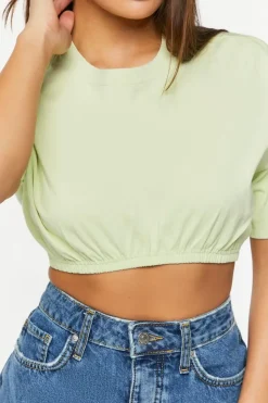 Cropped Crew Tee
