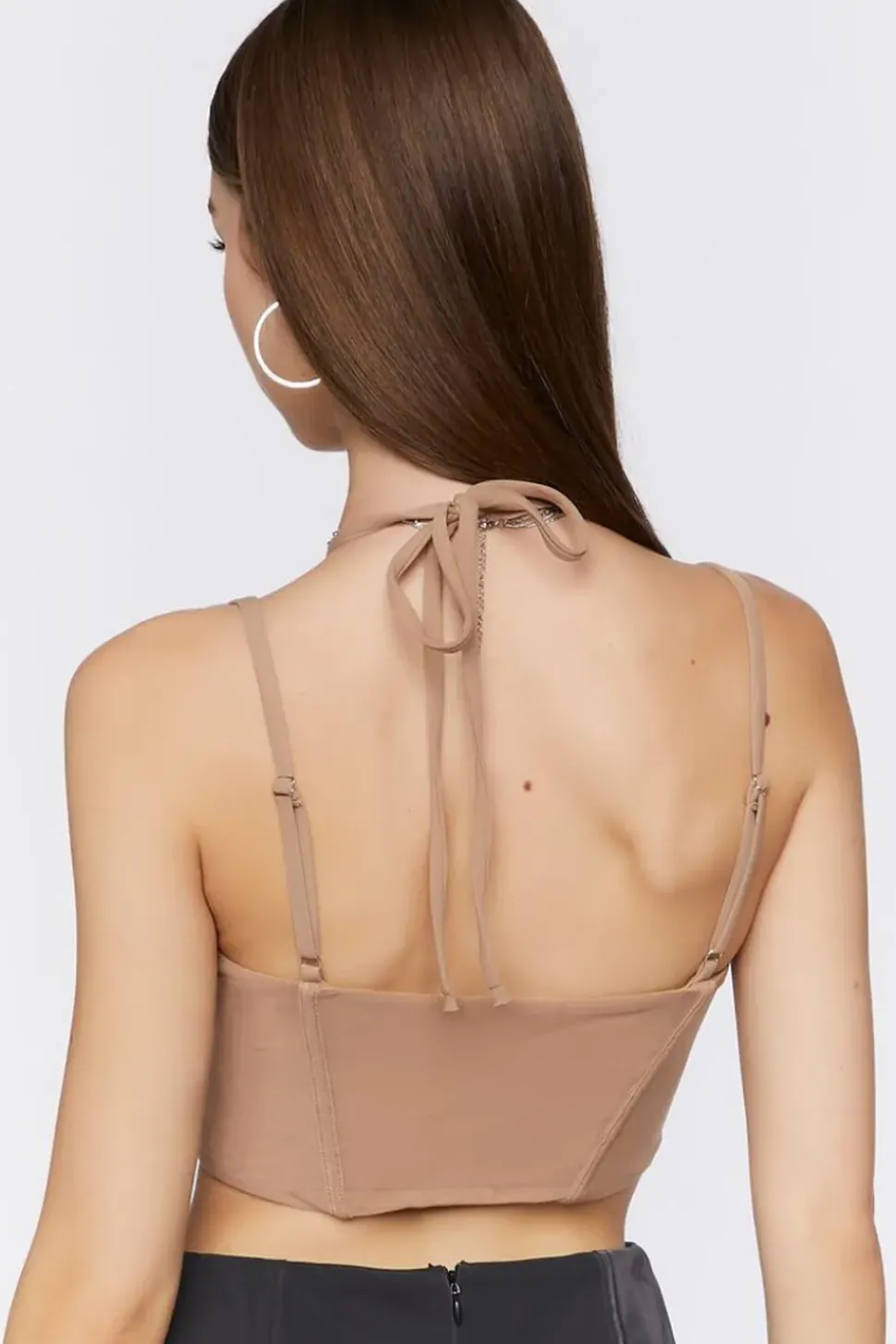 Cropped Cutout Bustier Cami