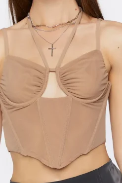 Cropped Cutout Bustier Cami