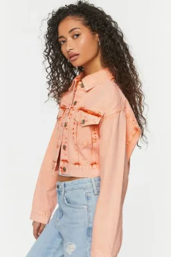 Cropped Denim Trucker Jacket