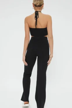 Cropped Halter Top & Pants Set