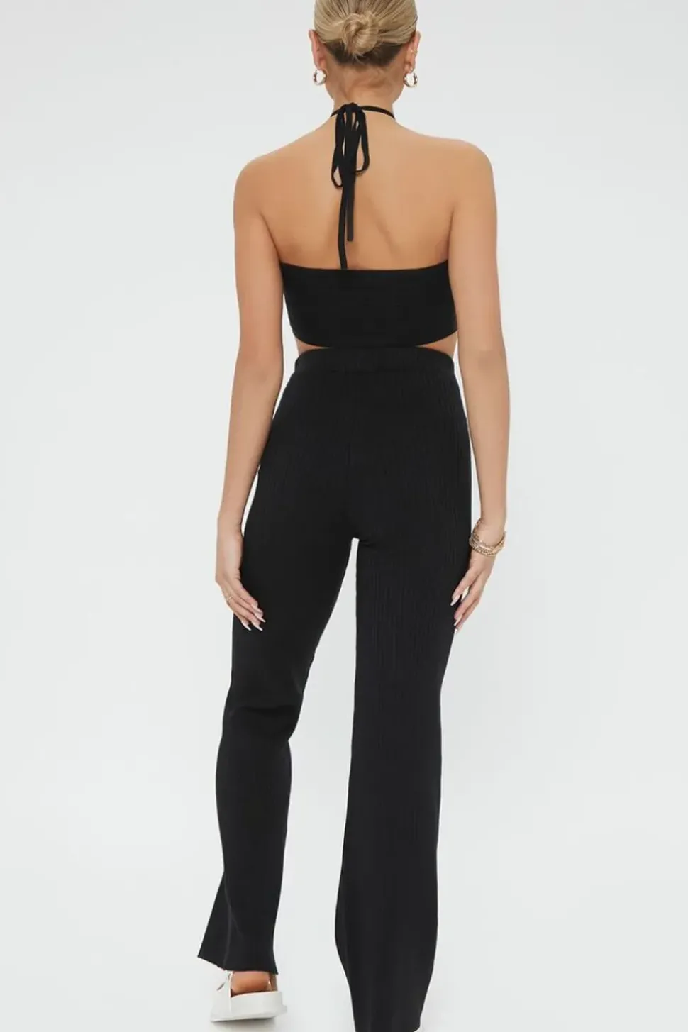 Cropped Halter Top & Pants Set
