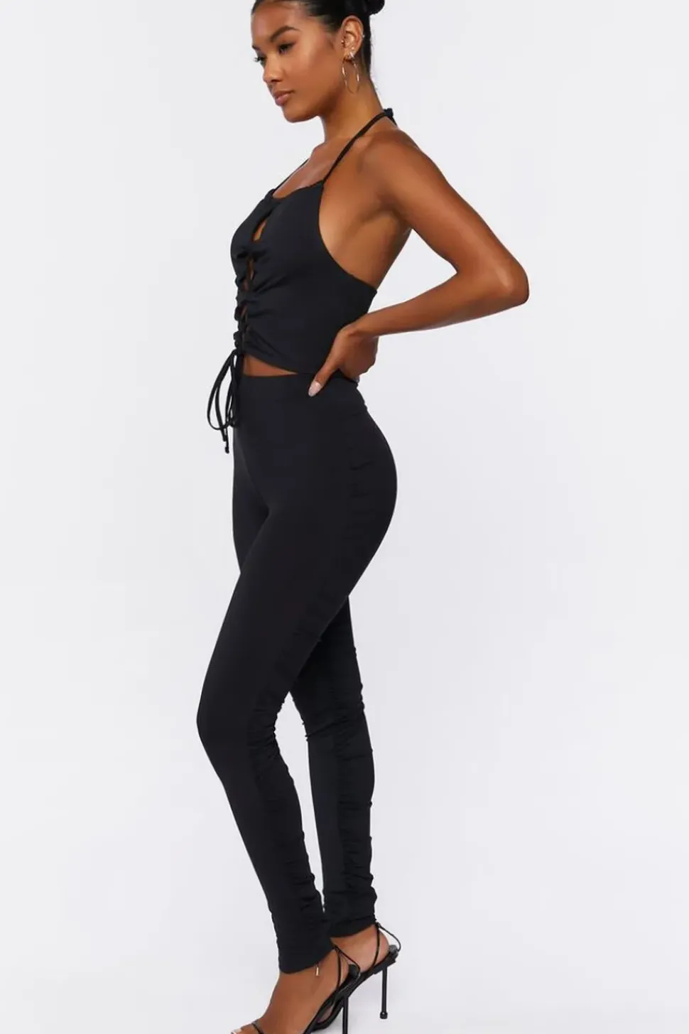 Cropped Halter Top & Pants Set