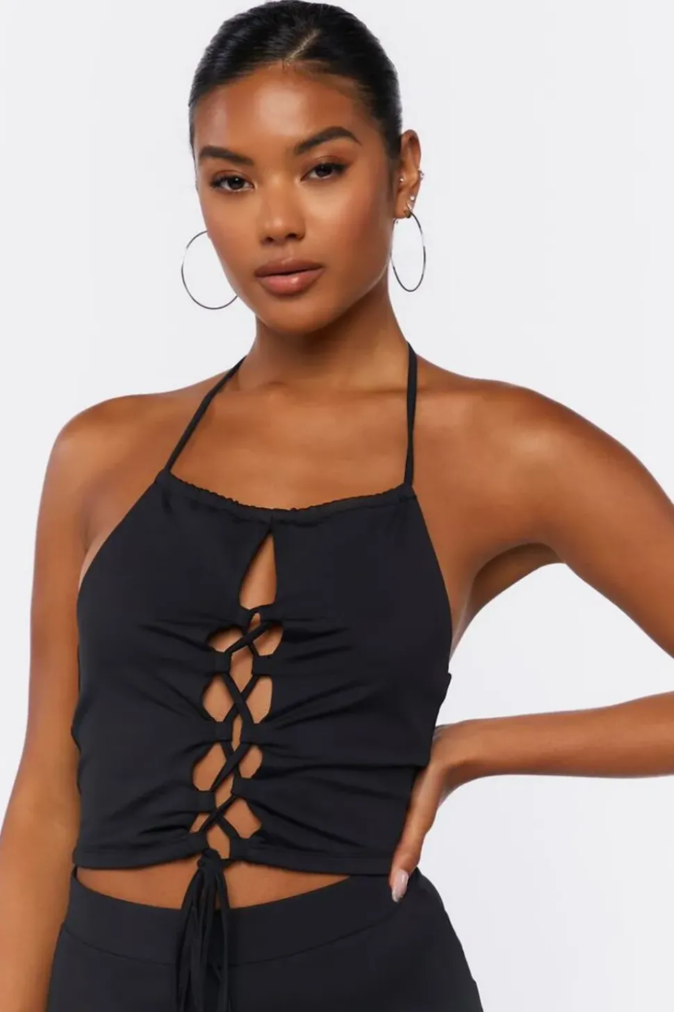 Cropped Halter Top & Pants Set