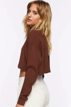 Cropped Henley Top