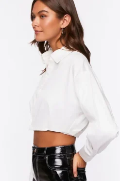 Cropped Long-Sleeve Shirt