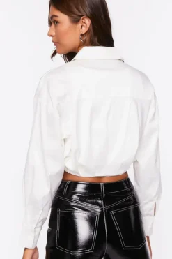 Cropped Long-Sleeve Shirt