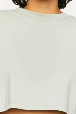 Cropped Long-Sleeve Tee