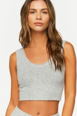 Cropped Pajama Tank Top