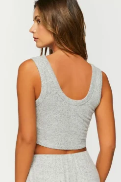 Cropped Pajama Tank Top