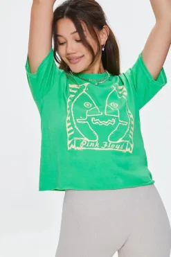 Cropped Pink Floyd Graphic Tee