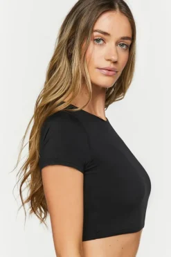 Cropped Short-Sleeve Tee