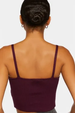 Cropped Sweater-Knit Cami